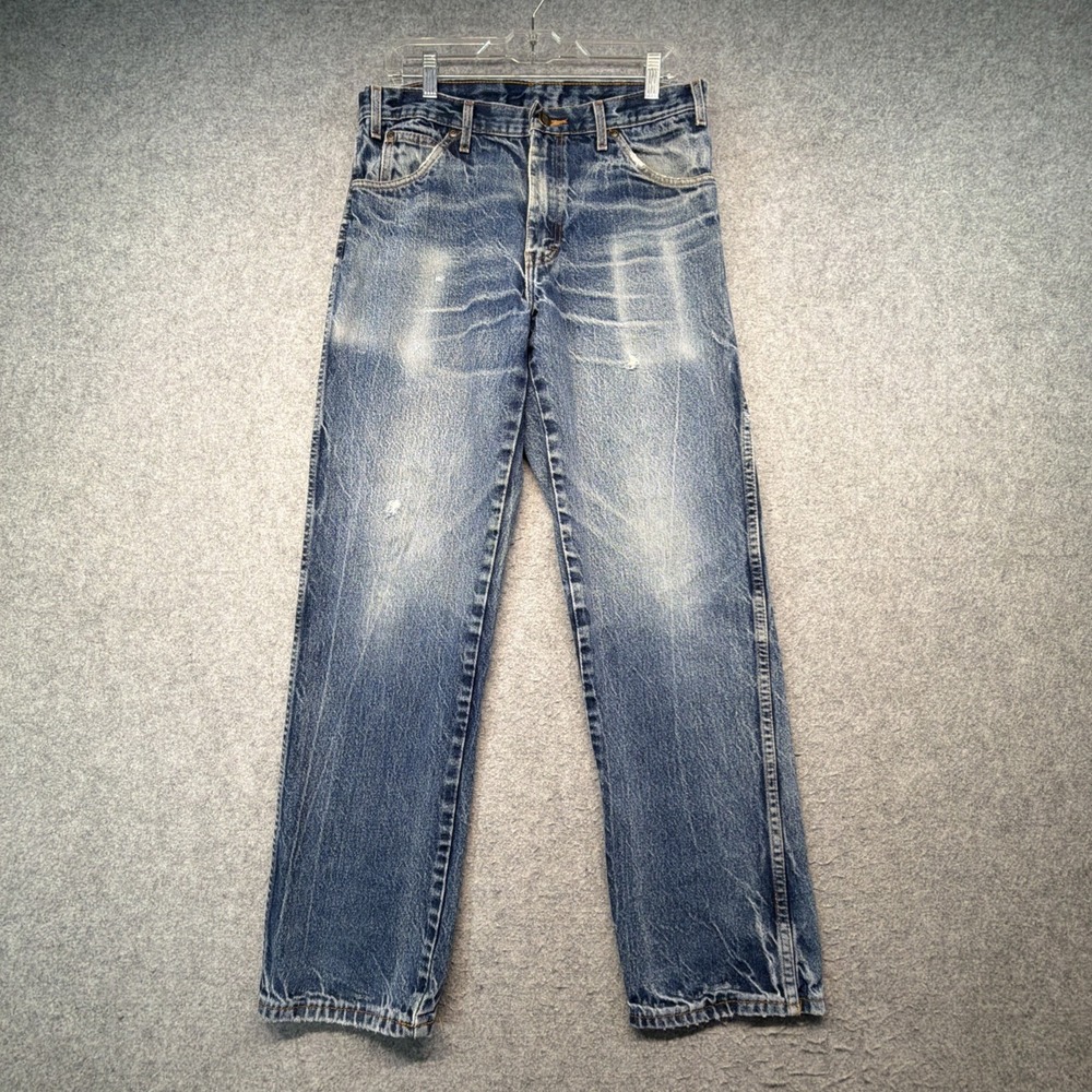 Vintage Dickies Denim Pants Men's 32x31 Straight Leg Jeans Y2K Crazy Fade